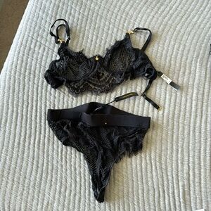 Gooseberry intimates full on glam bra + high waist bottoms